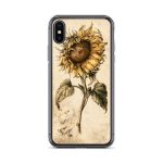 Sunflower Botanical iPhone Case | Nature Art - Image 55