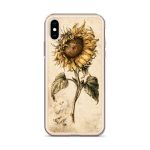 Sunflower Botanical iPhone Case | Nature Art - Image 57