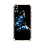 Dark Blue Morpho Butterfly iPhone Case | Nature Art - Image 57