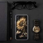 Dark Sunflower iPhone Case | Nature Art - Image 138