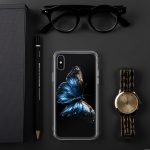 Dark Blue Morpho Butterfly iPhone Case | Nature Art - Image 138