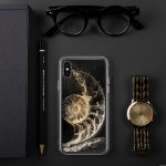 Dark Nautilus Shell iPhone Case | Nature Art - Image 138
