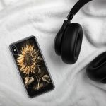 Dark Sunflower iPhone Case | Nature Art - Image 139