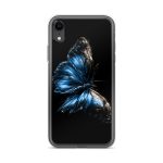 Dark Blue Morpho Butterfly iPhone Case | Nature Art - Image 59