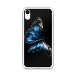 Dark Blue Morpho Butterfly iPhone Case | Nature Art - Image 61