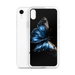 Dark Blue Morpho Butterfly iPhone Case | Nature Art - Image 62