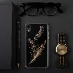 Dark Lavender Branch iPhone Case | Nature Art - Image 141
