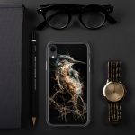 Dark Kingfisher iPhone Case | Nature Art - Image 141