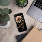 Dark Peony Botanical iPhone Case | Nature Art - Image 143