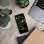 Dark Monstera Leaf iPhone Case | Nature Art - Image 143